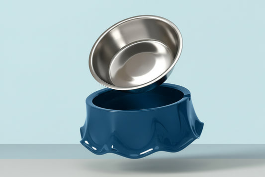 Ciotola in Acciaio Inox per Cani e Gatti – Antiscivolo (Cibo e Acqua)/Stainless Steel Pet Bowl for Cats & Dogs – Non-Slip (Food & Water)