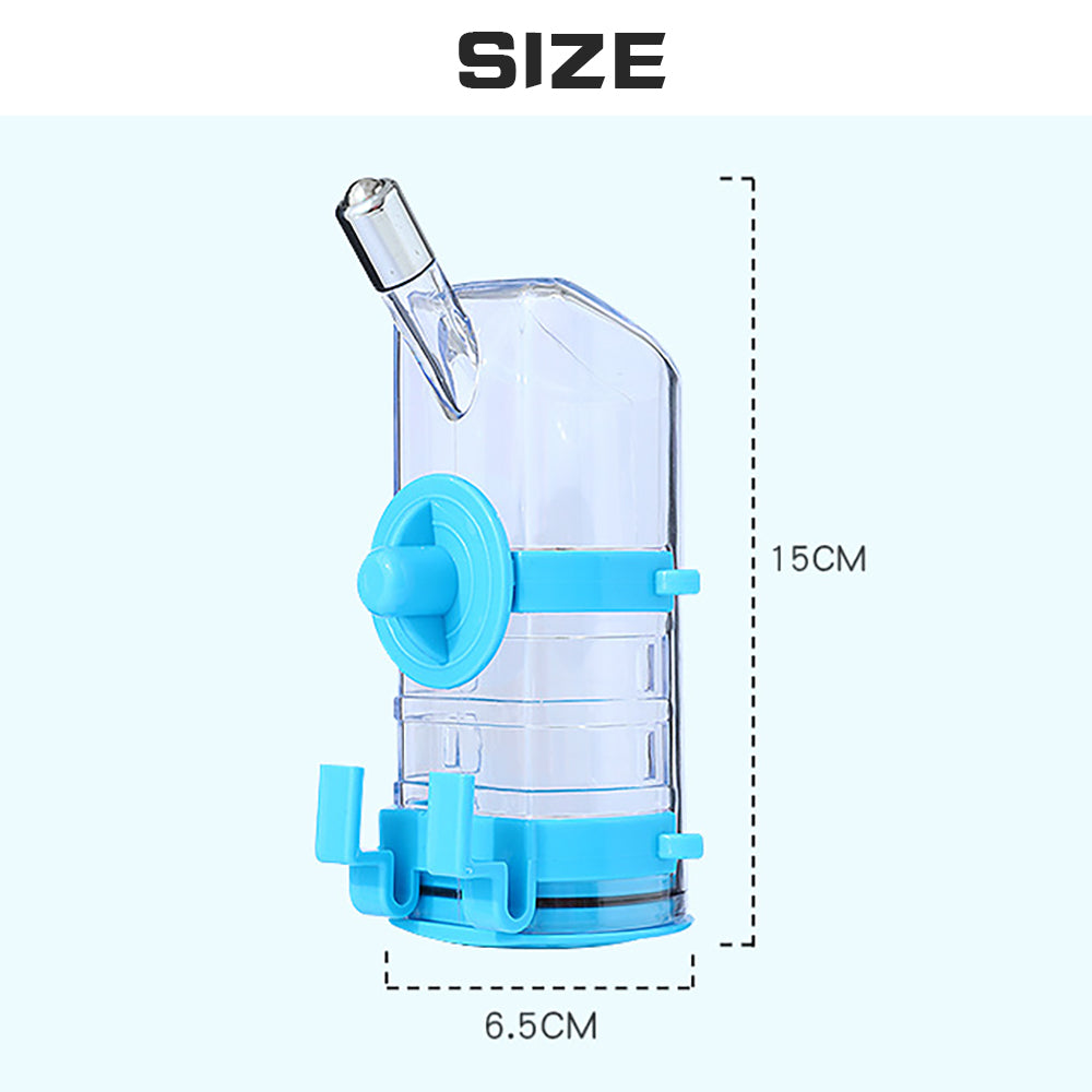 Borraccia Dispenser Acqua per Kennel e Trasportino – Anti‑Goccia (No Drip)/No‑Drip Dog Kennel Water Bottle Dispenser for Crates – Dripless Drinking Bottle