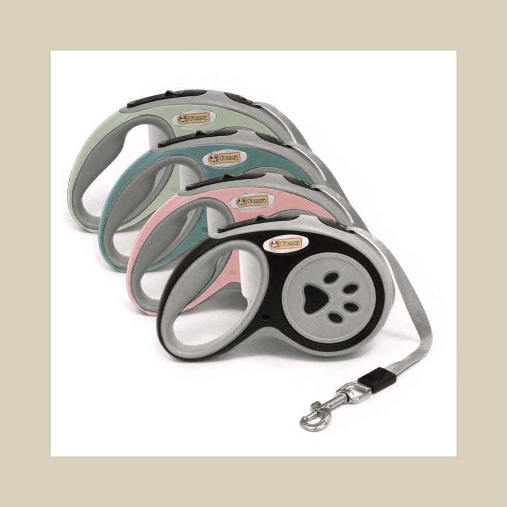 Guinzaglio Retrattile 3,5 m per Cani (e Gatti) – Cavo in Nylon Resistente con Blocco/3.5m Retractable Dog (and Cat) Leash – Durable Nylon Cord with Lock