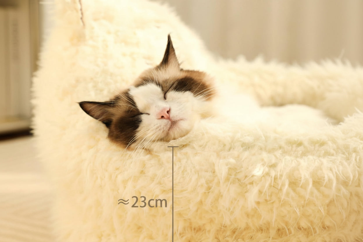 Letto Morbido Voltix per Cani e Gatti – Nido Caldo e Confortevole con Cuscino Rimovibile