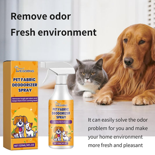 Spray Deodorante per Tessuti – Neutralizza Odori di Animali (Lunga Durata)/Pet Fabric Deodorizer Spray – Neutralizes Pet Odors (Long-Lasting Freshness)
