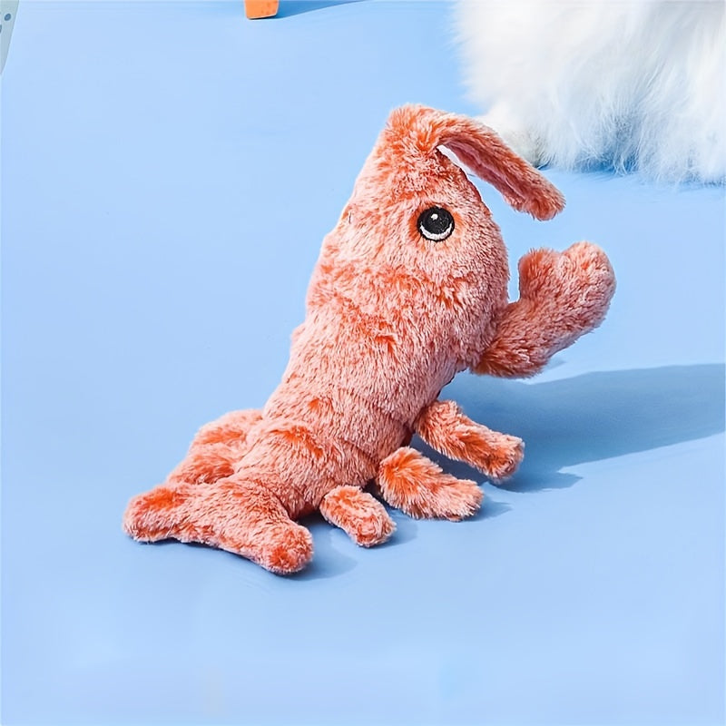 Gioco Elettrico per Gatti “Aragosta Saltellante” – Peluche Interattivo Ricaricabile USB/Jumping Lobster Cat Toy – Interactive Plush, USB Rechargeable Moving Toy