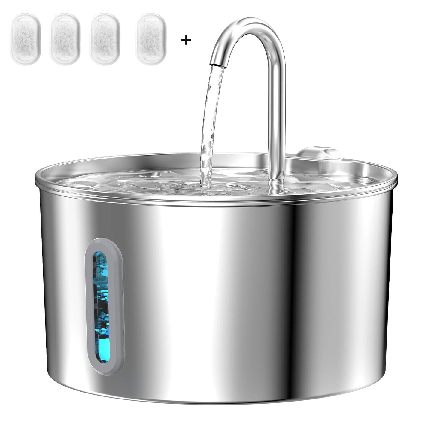 Dispenser Automatico Smart 4.5L per Cani e Gatti con App Tuya e Display LCD – Mangiatoia Programmabile con Erogazione Acqua