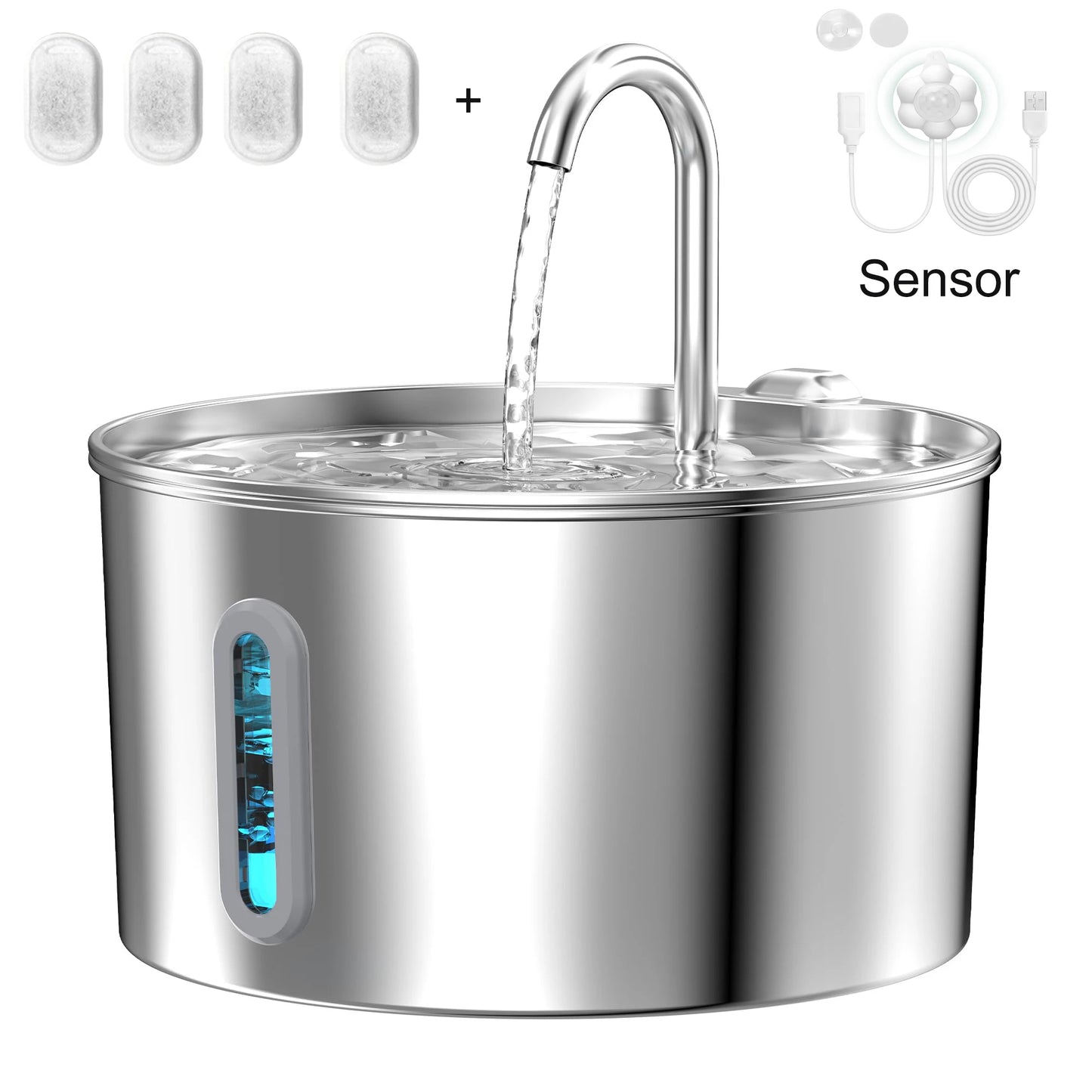 Dispenser Automatico Smart 4.5L per Cani e Gatti con App Tuya e Display LCD – Mangiatoia Programmabile con Erogazione Acqua