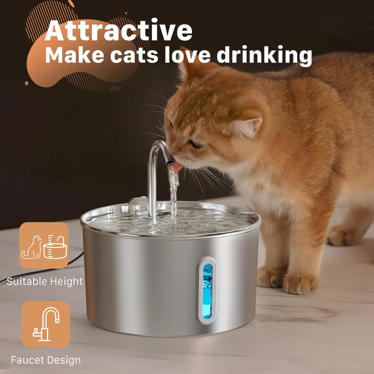 Dispenser Automatico Smart 4.5L per Cani e Gatti con App Tuya e Display LCD – Mangiatoia Programmabile con Erogazione Acqua