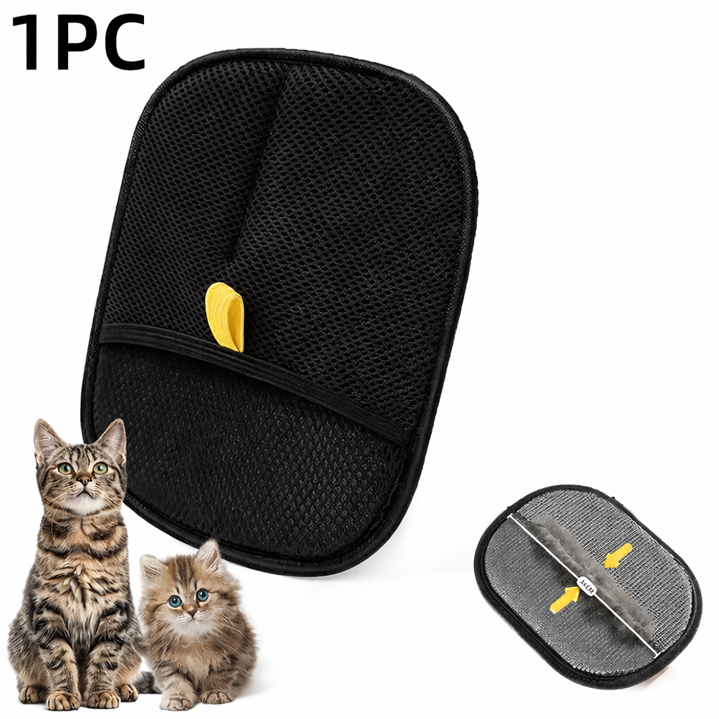 Kit Rimuovi Peli Cane e Gatto – Spazzola + Guanto Grooming per Toelettatura e Pulizia Casa