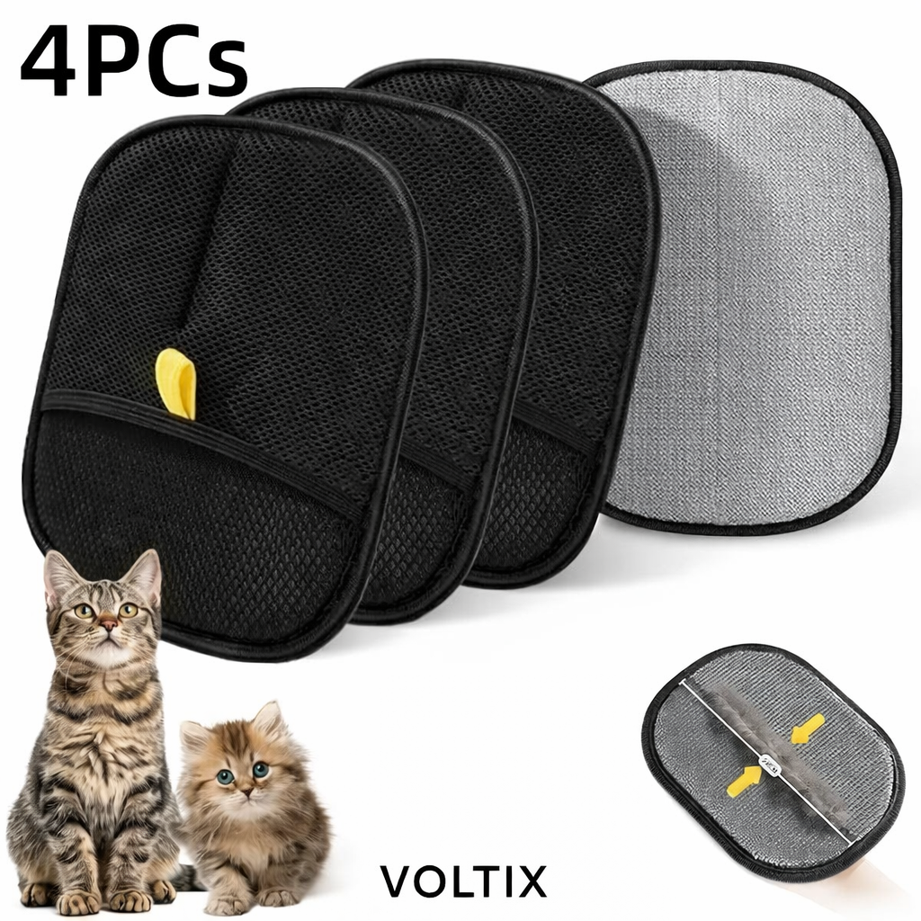 Kit Rimuovi Peli Cane e Gatto – Spazzola + Guanto Grooming per Toelettatura e Pulizia Casa